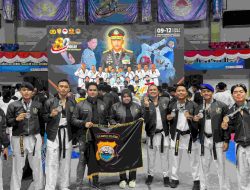Kontingen Taekwondo Polda Sulsel Raih 9 Medali pada Kejuaraan Kapolri Cup Banten 2026