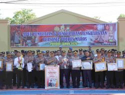 Polres Maros Berikan Penghargaan kepada Personel Berprestasi Periode Tahun 2026