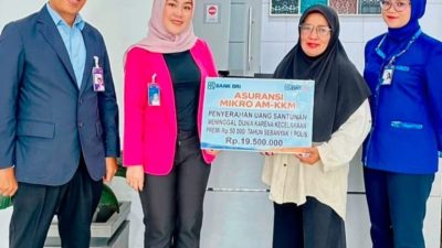 Santunan Klaim Rp19,5 Juta Diserahkan, BRI Unit Pettuadae Dorong Kesadaran Berasuransi di Maros