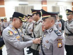 Polres Maros Gelar Serah Terima Jabatan Sejumlah Pejabat Utama Dan Kapolsek Jajaran