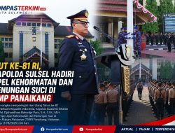 Polda Sulsel Gelar Upacara Peringatan HUT Ke-81 Kemerdekaan Republik Indonesia