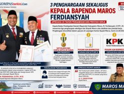 Kepala Bapenda Maros Ferdiansyah Raih Tiga Penghargaan