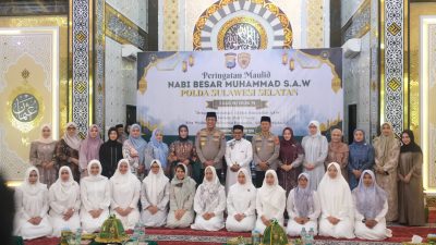 Polda Sulsel Gelar Peringatan Maulid Nabi Muhammad SAW 1448 H, Perkuat Keteladanan dalam Pengabdian