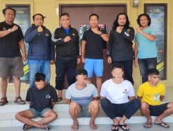 Polsek Lau Amankan Empat Terduga Komplotan Pelaku Pencurian Ternak