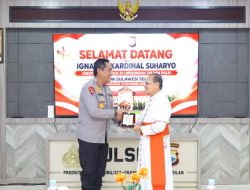 Kapolda Sulsel Sambut Kunjungan Pastoral Uskup Umat Katolik TNI dan Polri