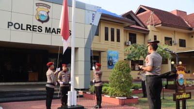 Polres Maros Gelar Upacara Sumpah Pemuda, Kapolres Ajak Pemuda Tingkatkan Empati kepada Sesama